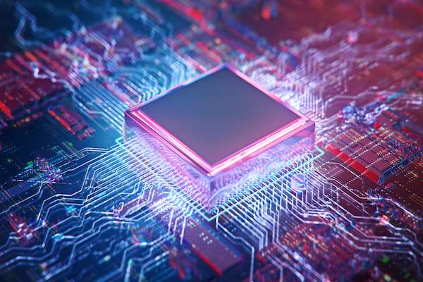 electronic design example lit up